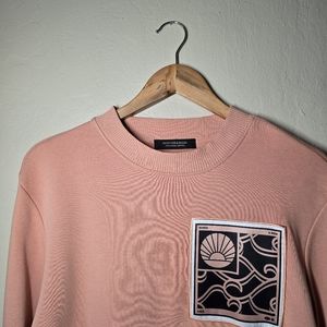 SCOTCH & SODA Artwork Graphic Sweatshirt - 4230-Pink Horizon